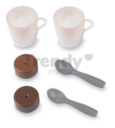Kávovar elektronický Espresso Coffee Machine Smoby s realistickým zvukom a svetlom s magickými šálkami 7 doplnkov