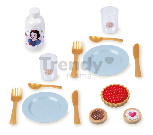 Piknikový košík a stolík 2v1 Princezné Disney Picnic Basket Smoby 14 doplnkov s obedovou súpravou