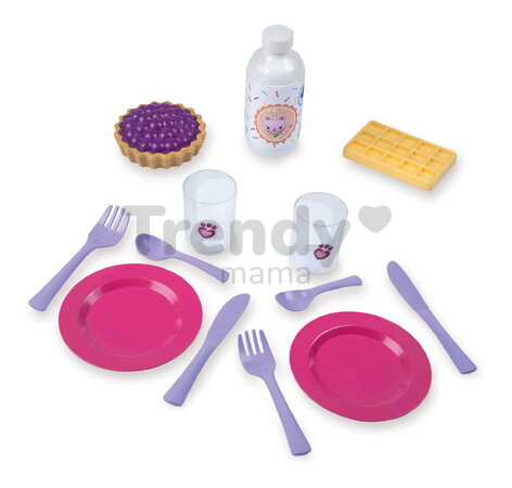 Piknikový košík a stolík 2v1 Gabby Picnic Basket Smoby 14 doplnkov s obedovou súpravou