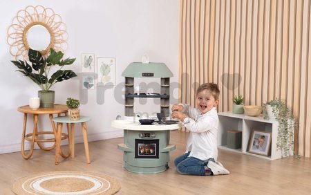 Kuchynka Nova Kitchen Smoby v minimalistickom dizajne s 13 doplnkami výška 78 cm