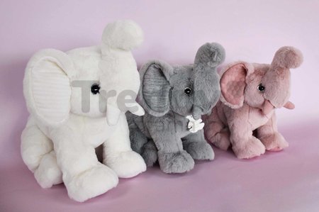 Plyšový sloník Elephant White Les Preppy Chics Histoire d’ Ours biely 35 cm od 0 mes