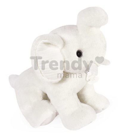 Plyšový sloník Elephant White Les Preppy Chics Histoire d’ Ours biely 35 cm od 0 mes