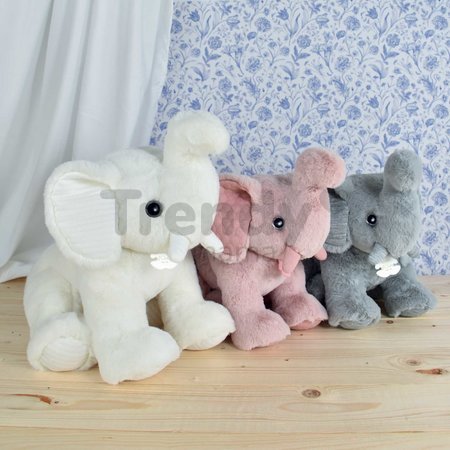 Plyšový sloník Elephant White Les Preppy Chics Histoire d’ Ours biely 45 cm od 0 mes