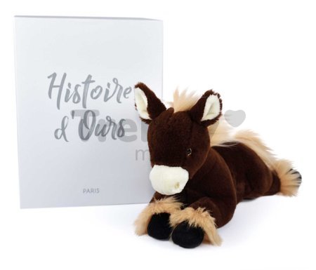 Plyšový koník Horse Brown À la Campagne Histoire d’ Ours v darčekovom balení hnedý 35 cm od 0 mes