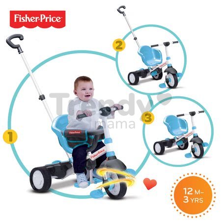 Trojkolka Fisher-Price Charm Touch Steering smarTrike modrá od 12 mes
