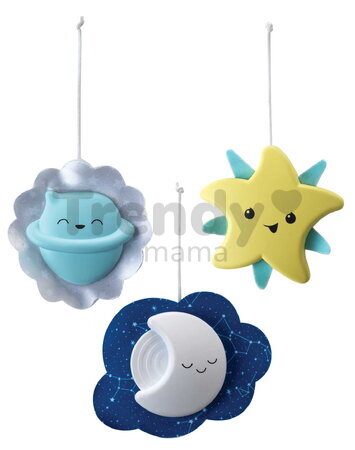 Hudobný kolotoč nad postieľku 3in1 Projector Musical Mobile Infantino s projektorom a nočným svetlom zelený od 0 mes