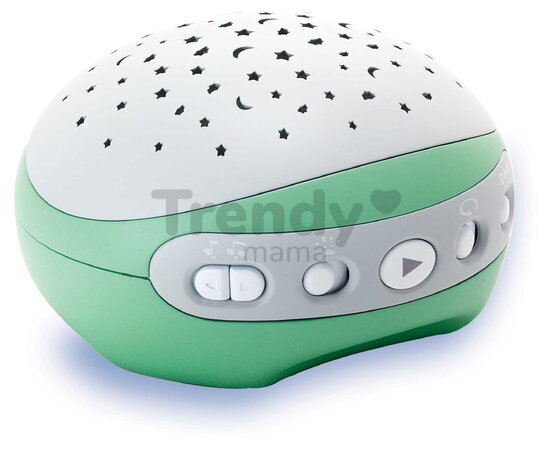 Hudobný kolotoč nad postieľku 3in1 Projector Musical Mobile Infantino s projektorom a nočným svetlom zelený od 0 mes