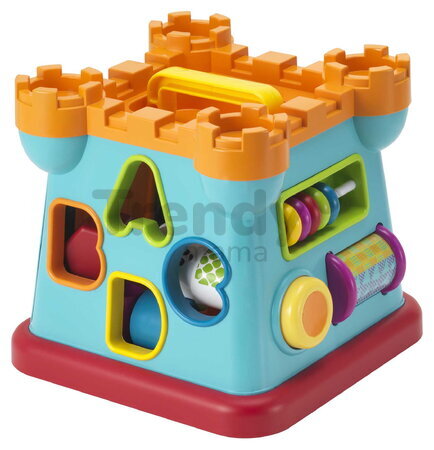 Hrad s vkladacími tvarmi Activity Shape Sorting Castle Infantino s počítadlom od 12 mes