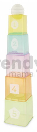 Skladacia veža Cups & Ball Learning Set Infantino s téglikmi a loptičkami od 6 mes INF315206-02