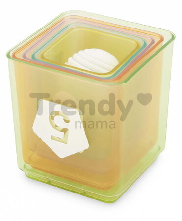 Skladacia veža Cups & Ball Learning Set Infantino s téglikmi a loptičkami od 6 mes INF315206-02