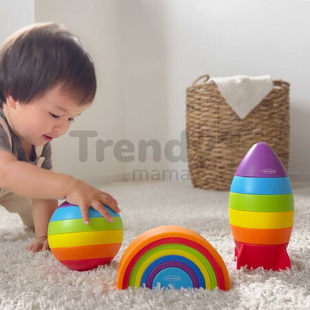 Skladačka dúha Magic Rainbow Stacker Infantino 7 dielna od 12 mes INF315280-01