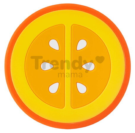 Silikónové hryzátko Pomaranč Soothing Silicone Teether Orange Infantino oranžové od 0 mes INF315305-01