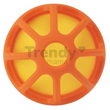 Silikónové hryzátko Pomaranč Soothing Silicone Teether Orange Infantino oranžové od 0 mes INF315305-01