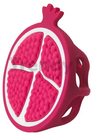 Silikónové hryzátko Granátové jablko Soothing Silicone Teether Pomegranate Infantino červené od 0 mes INF315306-01