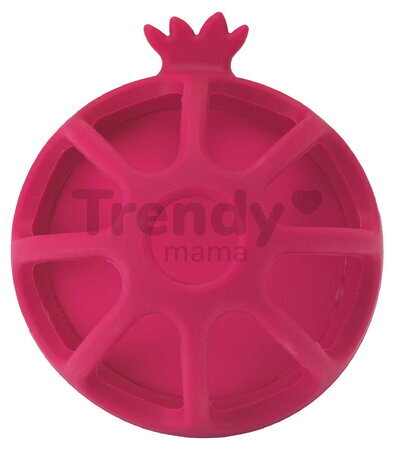 Silikónové hryzátko Granátové jablko Soothing Silicone Teether Pomegranate Infantino červené od 0 mes INF315306-01