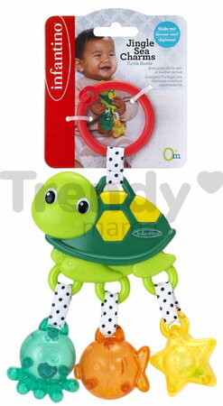 Hrkálka Morská korytnačka Jingle Sea Charms Turtle Rattle Infantino od 0 mes