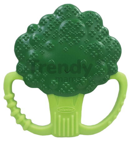 Silikónové hryzátko Brokolica Lil' Nibbles Textured Silicone Teether™ Broccoli Infantino zelené od 0 mes INF316730