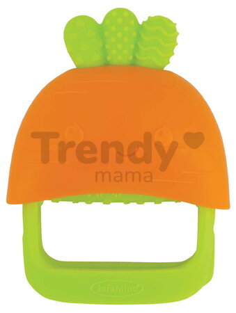 Hryzátko Handy Dandy Teething Mitt Carrot Silicone Infantino silikónové od 0 mes INF316732