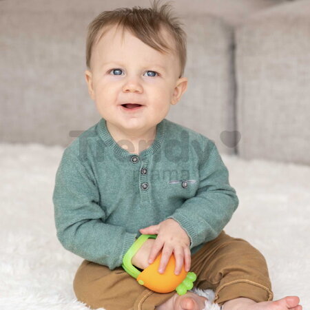 Hryzátko Handy Dandy Teething Mitt Carrot Silicone Infantino silikónové od 0 mes INF316732