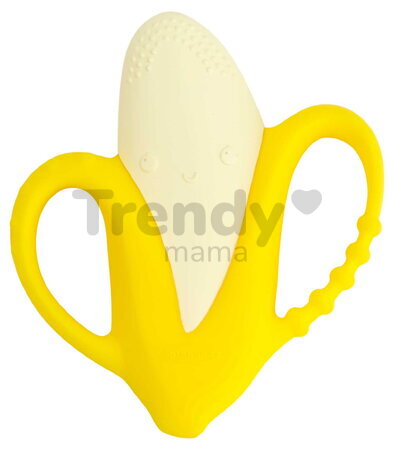 Silikónové hryzátko Banán Lil' Nibbles Textured Silicone Teether™ Banana Infantino žlté od 0 mes INF316745