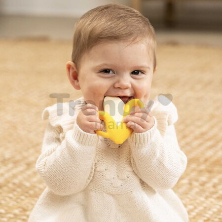 Silikónové hryzátko Banán Lil' Nibbles Textured Silicone Teether™ Banana Infantino žlté od 0 mes INF316745