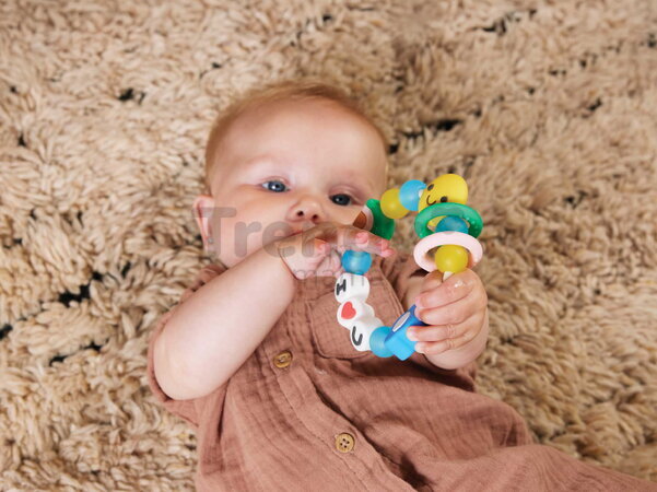 Silikónové hryzátko Friendship Teether Silicone Infantino od 0 mes INF316773