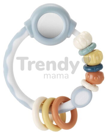 Hrkálka Shake & Spin Rattling Ring Muted Color Infantino so zrkadielkom od 0 mes INF316825