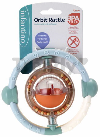 Hrkálka Orbit Rattle Muted Color Infantino od 6 mes INF316827