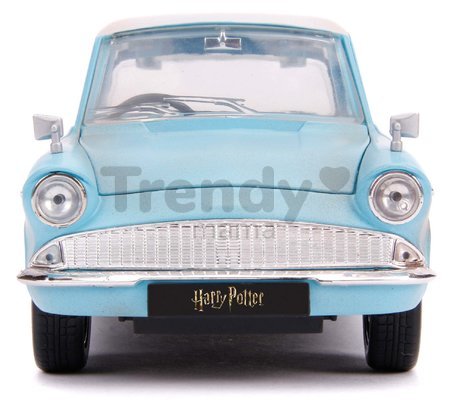 Autíčko Ford Anglia 1959 s figúrkou Harry Potter Jada kovové s otvárateľnými dverami dĺžka 19 cm 1:24