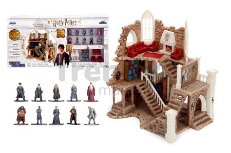 Stavebnica Chrabromilská veža s 10 figúrkami Harry Potter Gryffindor Tower Jada s otvárateľnými dverami 29 dielov s nálepkami od 5 rokov