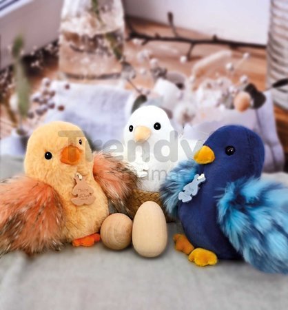 Plyšová sliepočka Chick À la Campagne Histoire d’ Ours rôzne farby 15 cm od 0 mes