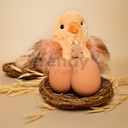 Plyšová sliepočka Chick À la Campagne Histoire d’ Ours rôzne farby 15 cm od 0 mes