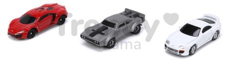 Autíčka Fast & Furious Nano Cars Wave 4 Jada kovové dĺžka 4 cm sada 3 druhov