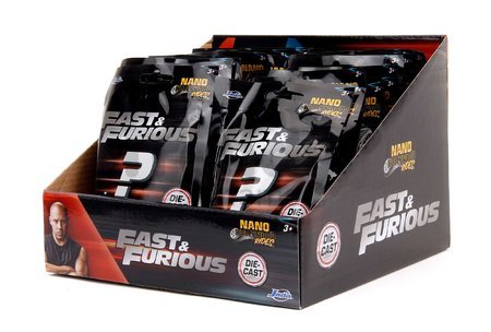 Autíčko zberateľské Fast & Furious Nano Blind Jada kovové 12 rôznych druhov dĺžka 4 cm