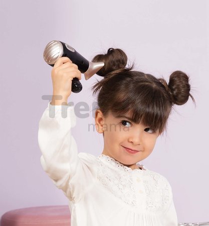 Kaderníčka s elektronickým sušičom na vlasy My Beauty Hair Set Smoby s kulmou kefou hrebeňom a doplnkami do vlasov