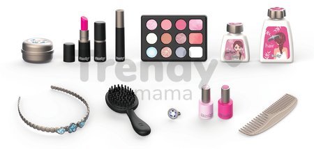 Kozmetický kufrík My Beauty Vanity 3in1 Smoby kaderníctvo a kozmetika s nechtovým štúdiom s 13 doplnkami