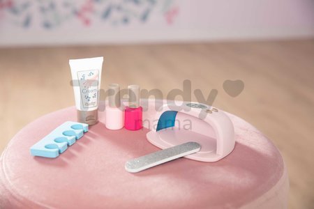 Manikúra s elektronickou UV lampou My Beauty Nail Set Smoby s pilníkom krémom a dva gél laky na nechty