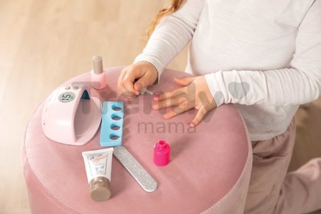 Manikúra s elektronickou UV lampou My Beauty Nail Set Smoby s pilníkom krémom a dva gél laky na nechty