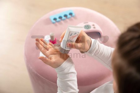 Manikúra s elektronickou UV lampou My Beauty Nail Set Smoby s pilníkom krémom a dva gél laky na nechty