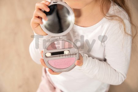 Púder na tvár My Beauty Powder Compact Smoby so zrkadielkom a svetlom a tiene na oči