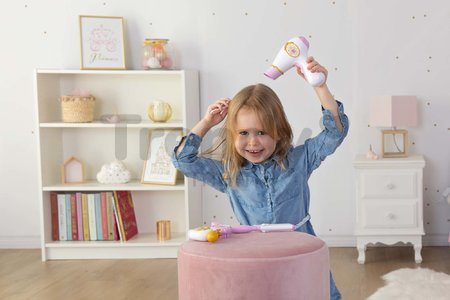 Kozmetická taštička Disney Princess Beauty Bag Smoby so sušičom na vlasy a 5 doplnkov