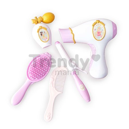 Kozmetická taštička Disney Princess Beauty Bag Smoby so sušičom na vlasy a 5 doplnkov