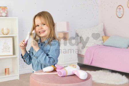 Kozmetická taštička Disney Princess Beauty Bag Smoby so sušičom na vlasy a 5 doplnkov