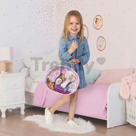 Kozmetická taštička Disney Princess Beauty Bag Smoby so sušičom na vlasy a 5 doplnkov