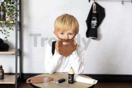 Sada na holenie pre barberov Barber&Cut First Beard Smoby s bradou a pláštenkou 5 doplnkov