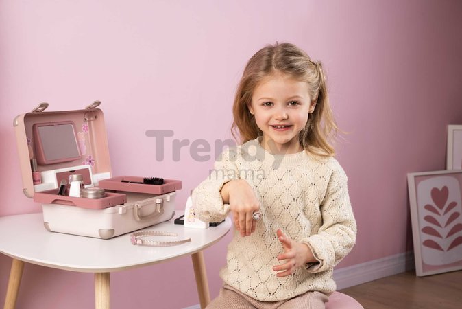 Kozmetický kufrík s kaderníctvom My Beauty Vanity 3v1 Smoby a nechtové štúdio s 13 doplnkami