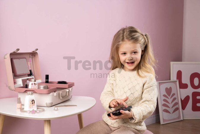 Kozmetický kufrík s kaderníctvom My Beauty Vanity 3v1 Smoby a nechtové štúdio s 13 doplnkami