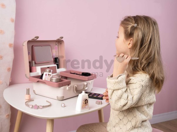 Kozmetický kufrík s kaderníctvom My Beauty Vanity 3v1 Smoby a nechtové štúdio s 13 doplnkami