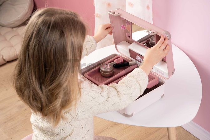 Kozmetický kufrík s kaderníctvom My Beauty Vanity 3v1 Smoby a nechtové štúdio s 13 doplnkami