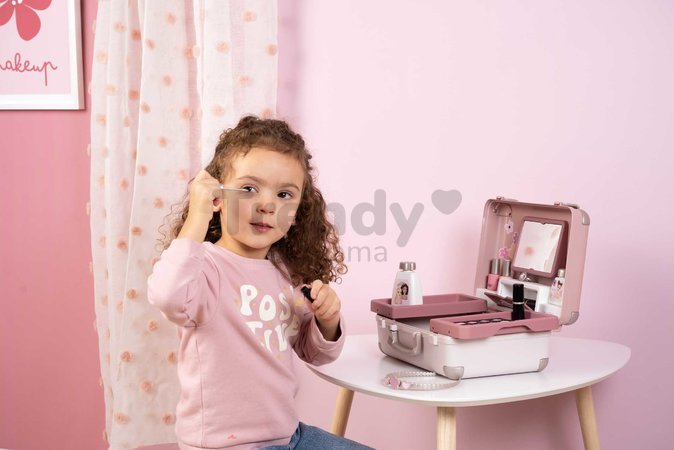 Kozmetický kufrík s kaderníctvom My Beauty Vanity 3v1 Smoby a nechtové štúdio s 13 doplnkami